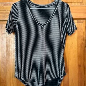 Lululemon Striped Love V Neck Top